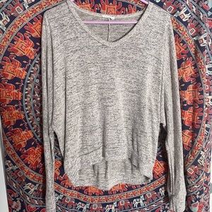 Grey long sleeve shirt